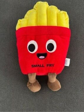Small Fry Plush French Fry Pet Toy - Red & Yellow Plush Squeaky Toy